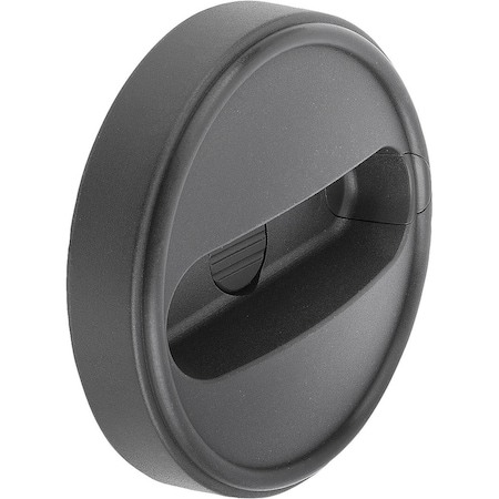 Kipp Handwheel D1=80, Reamed Hole D2=12H7, Without Transverse Hole, Size:1, Thermoplastic, Without Grip K0256.108012